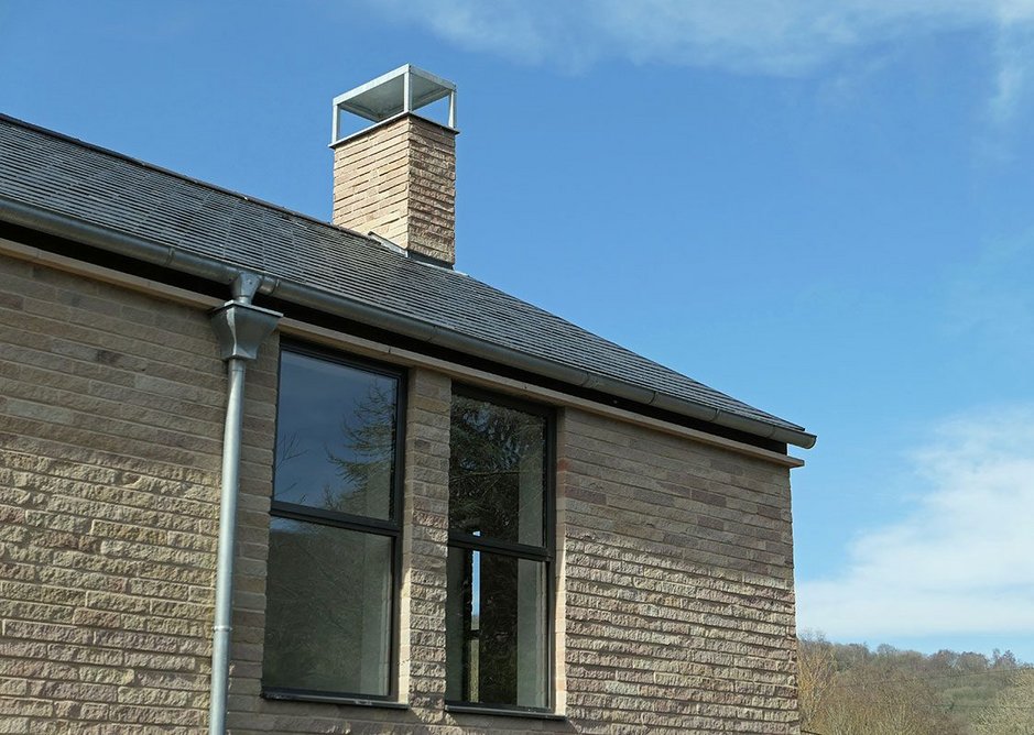 The chimneys are designed to be functional