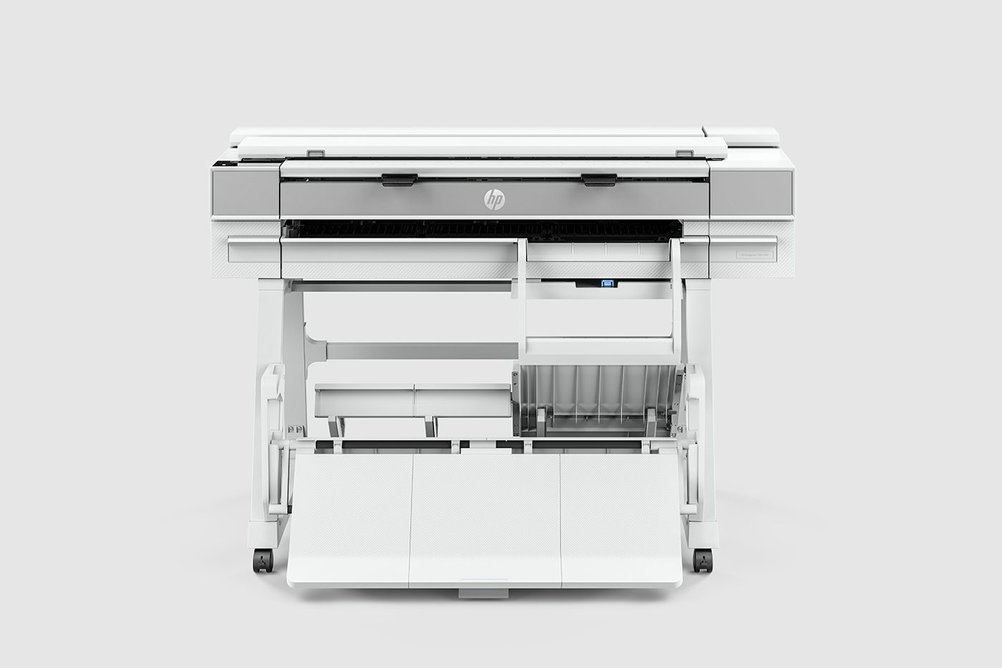 HP DesignJet T950. Contains up to 35 per cent recycled plastic.