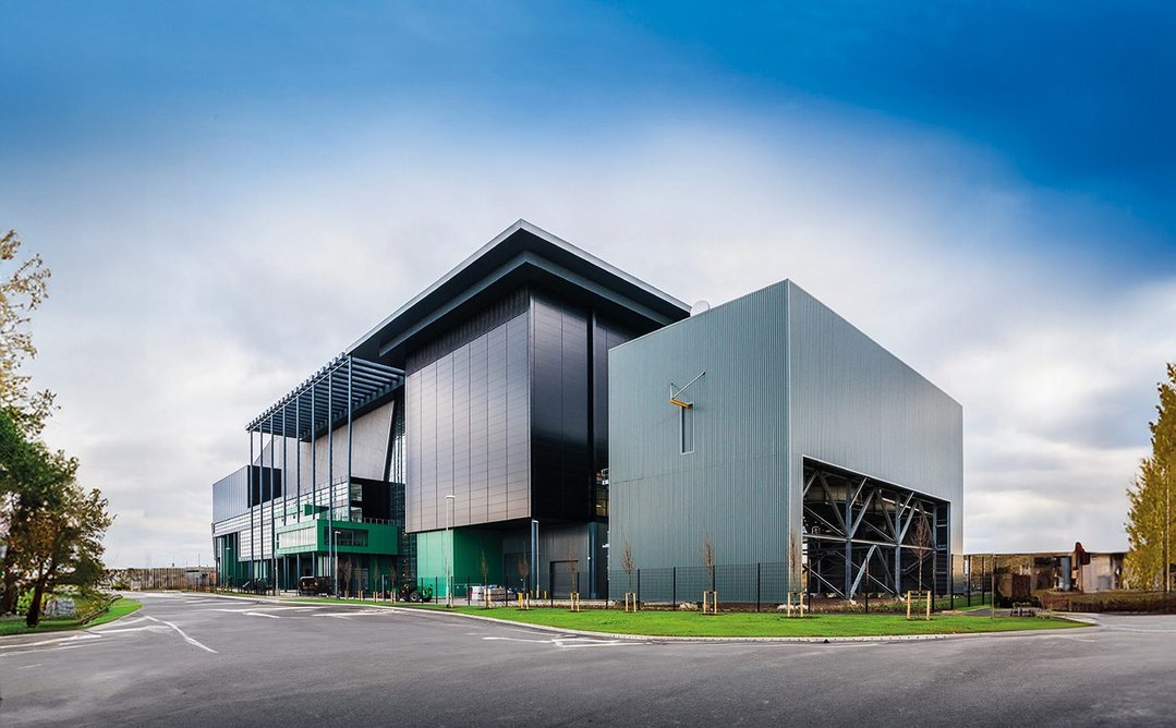 Colorcoat HPS200 Ultra pre-finished steel is made in the UK for a lower carbon footprint and certified to the BES 6001 Responsible Sourcing standard.