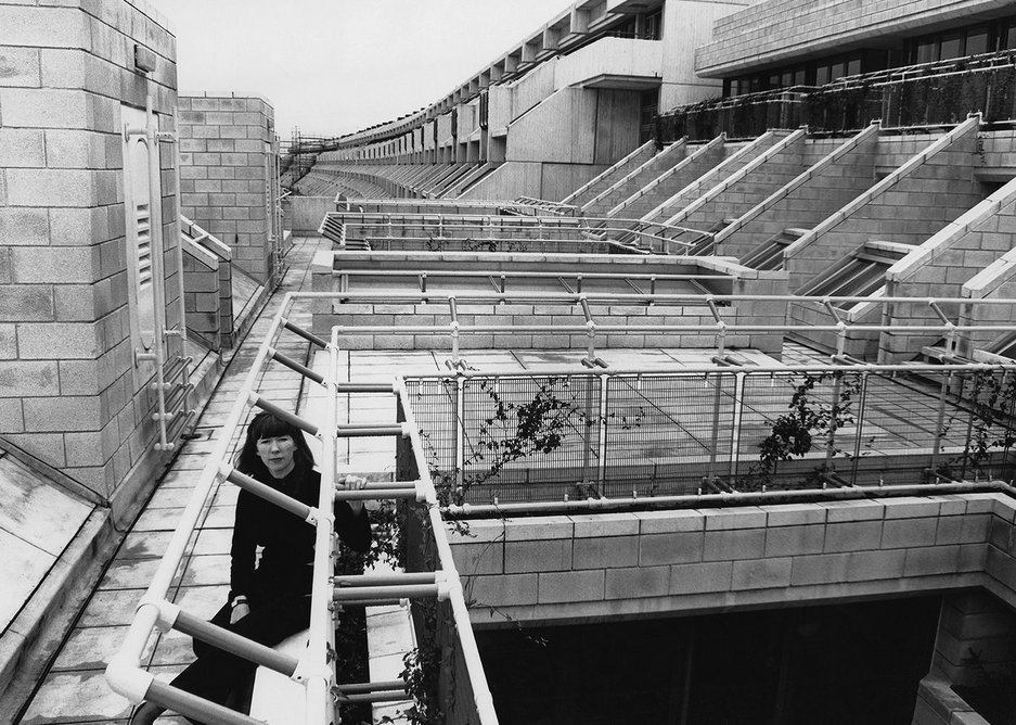 Eldred Evans at the Alexandra Road Estate, London, June 1977.