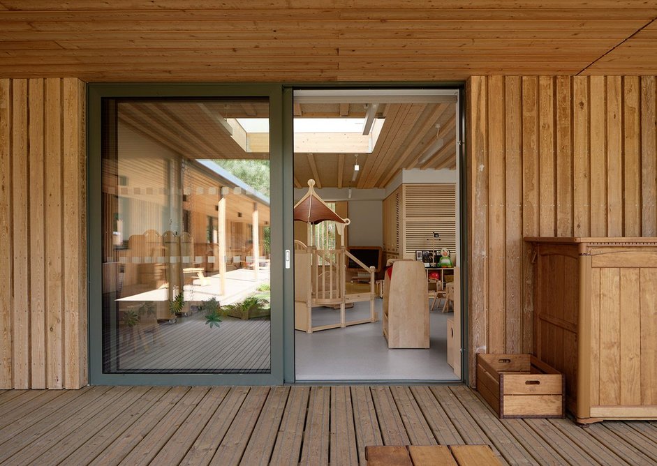 University of Staffordshire Woodlands Nursery by Feilden Clegg Bradley Studios. Credit: Daniel Hopkinson
