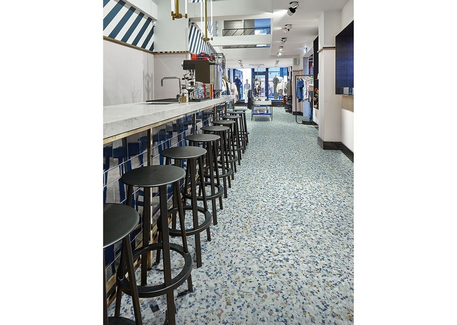 Forbo's Eternal Material vinyl flooring in Colourful Terrazzo 10182.