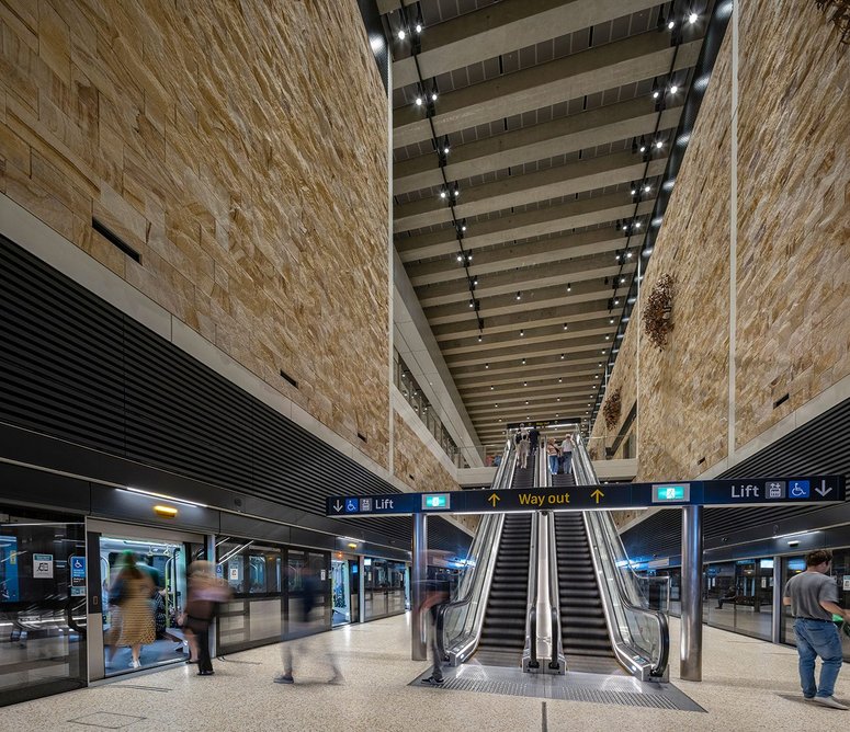 Foster + Partners, Barangaroo Station, Sydney Metro, Sydney, 2024.