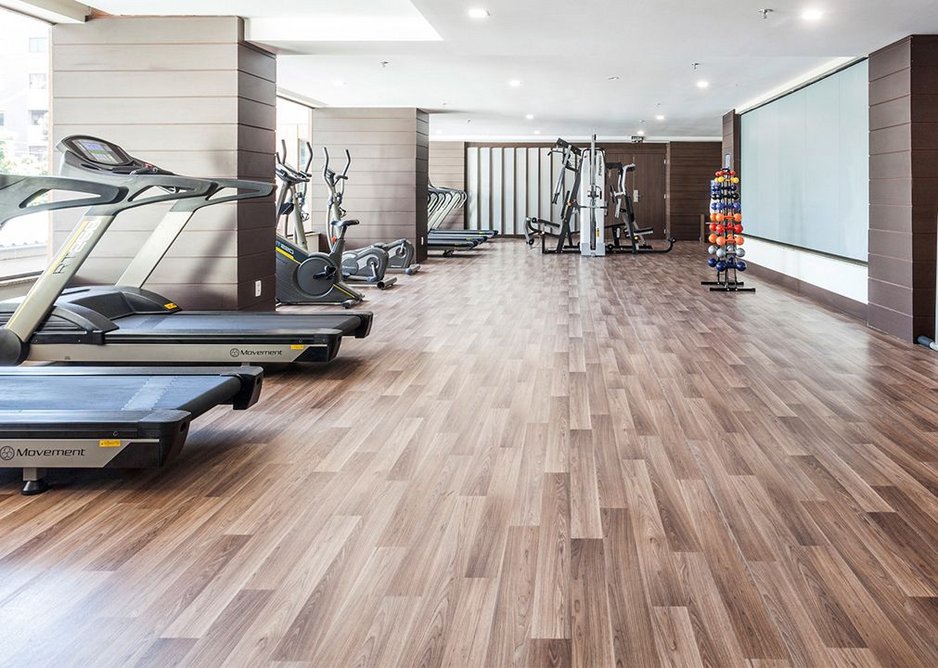 Gerflor flooring installed at a new fitness centre.