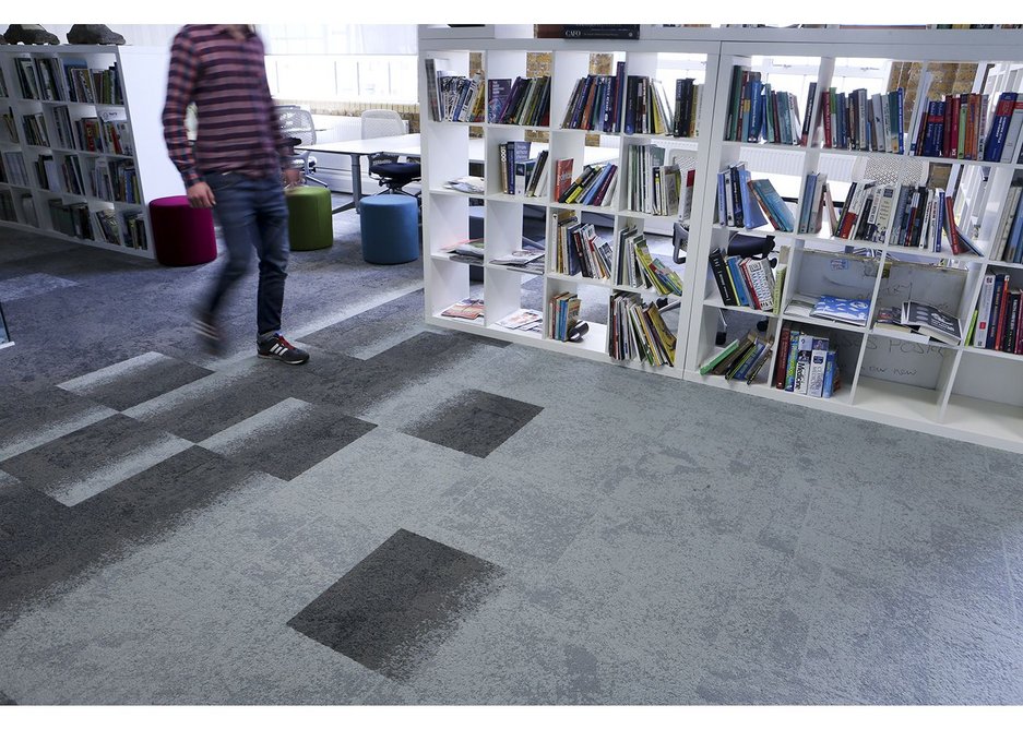 Flashpoints of nature can be seen in Interface's carpet design.