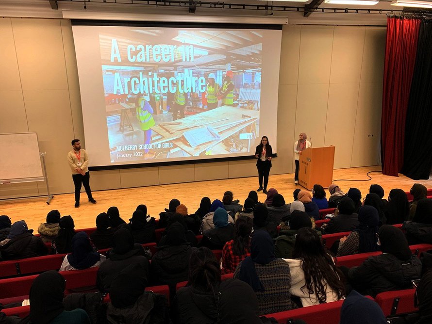 Mulberry school for Girls careers insight talk.