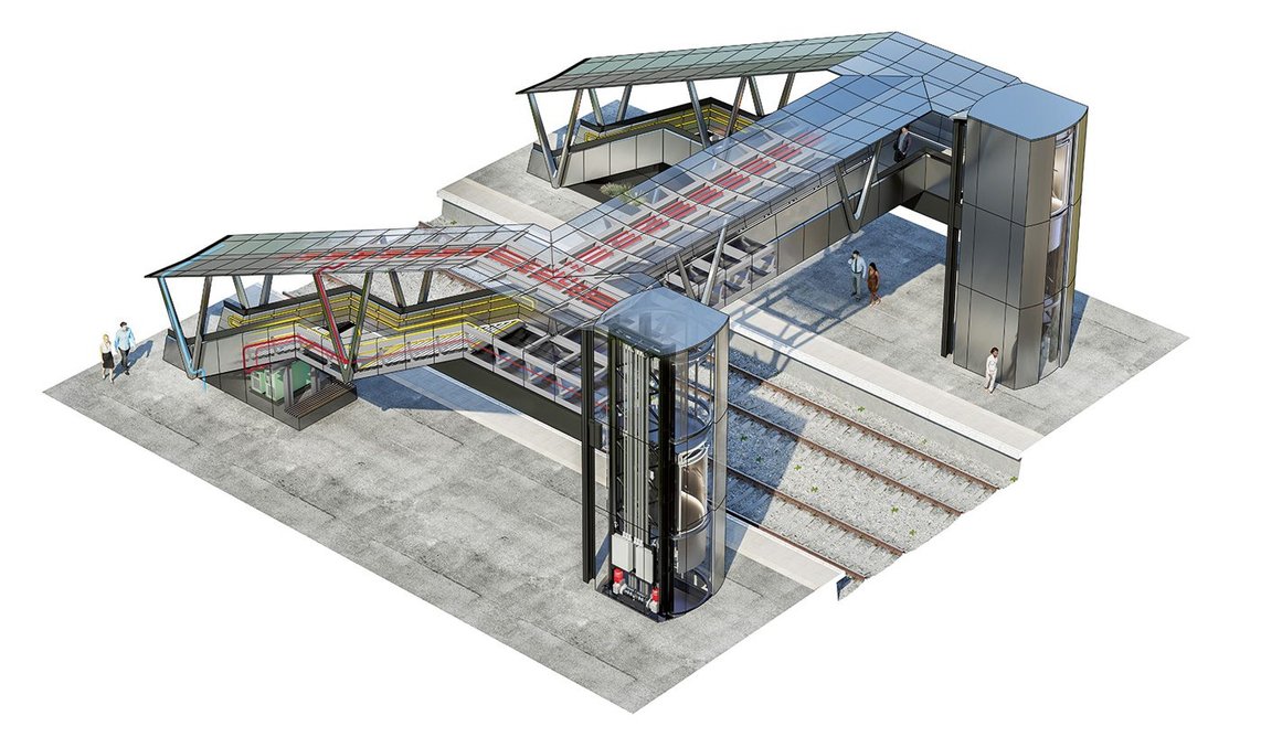 A DfMA footbridge for Network Rail.