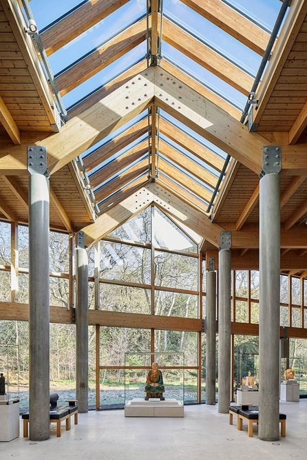 The Burrell collection. Woodland-facing galleries.