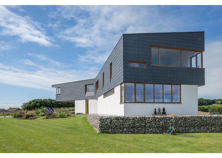 Cupaclad rainscreen cladding on a new build house near Pett in Essex, designed by Alma-nac Architects.