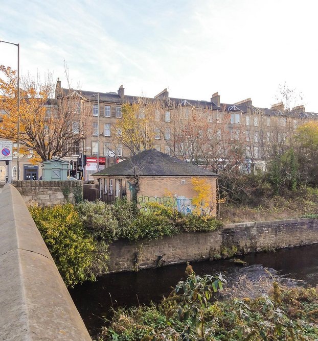 The previous public conveniences on the site.