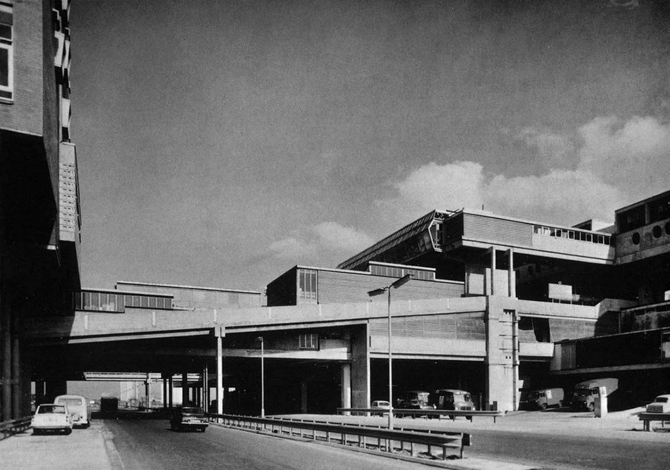 The new town of Cumbernauld, featured in Banham’s Megastructure.