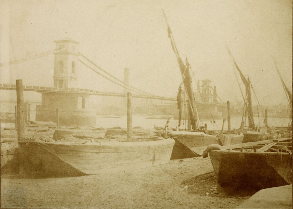 William Henry Fox Talbot – Old Hungerford Bridge, c1845.