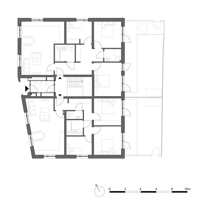Ground Floor Plan of the Branton House.
