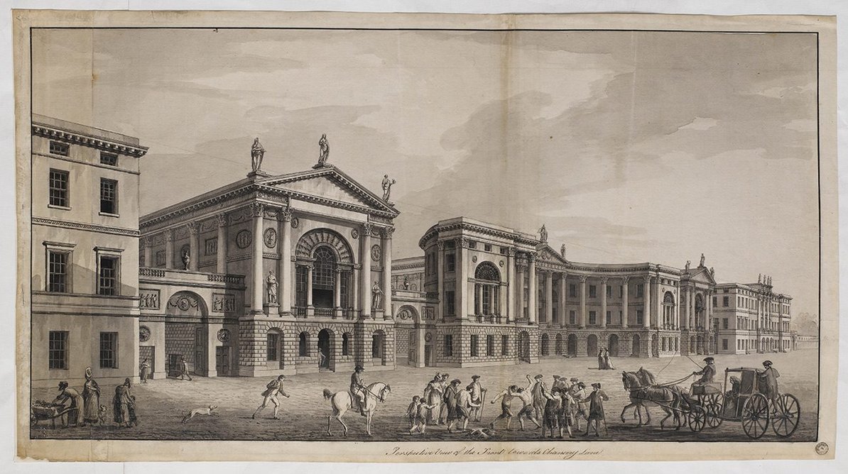 Adam office competition drawing for Lincoln’s Inn, c.1772-74, attributed to Joseph Bonomi.