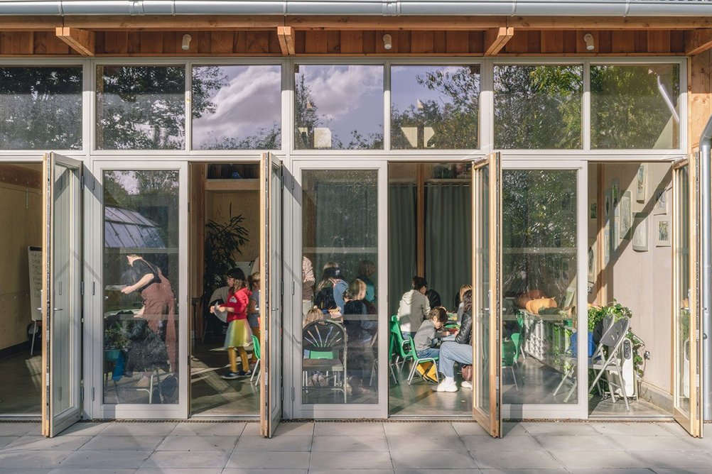 The Barn, Brockwell Park Community Greenhouses, London by Feilden Fowles Architects