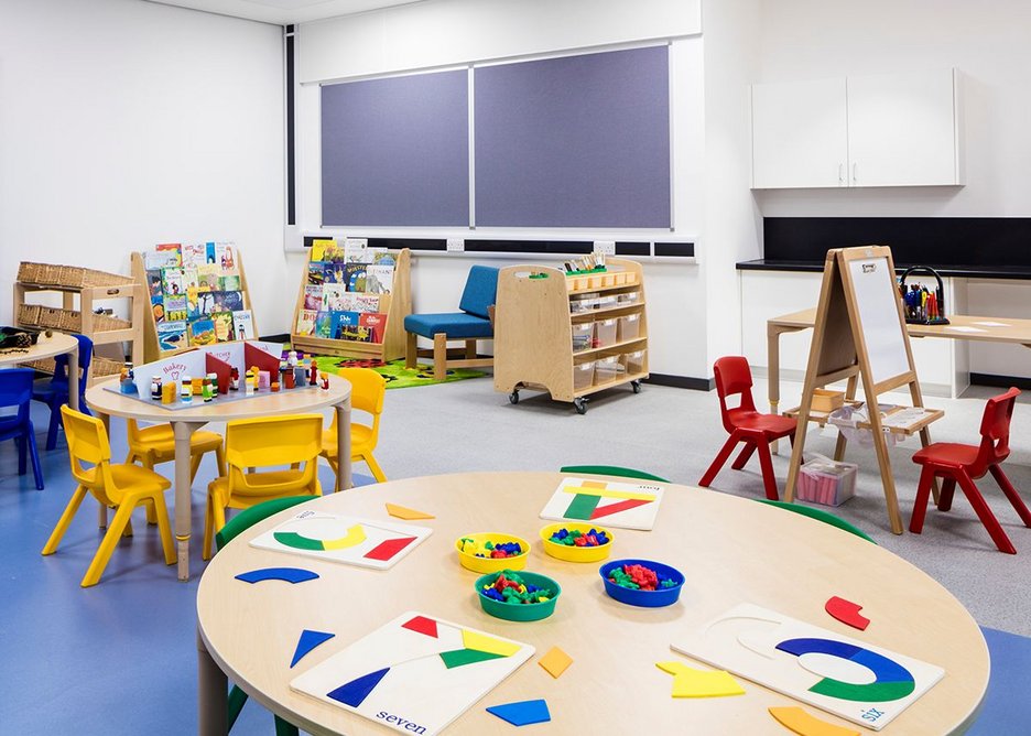 Reception classroom.