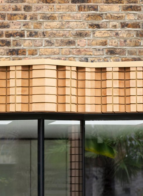 Inventive brickwork was inspired by Victorian moulding designs.