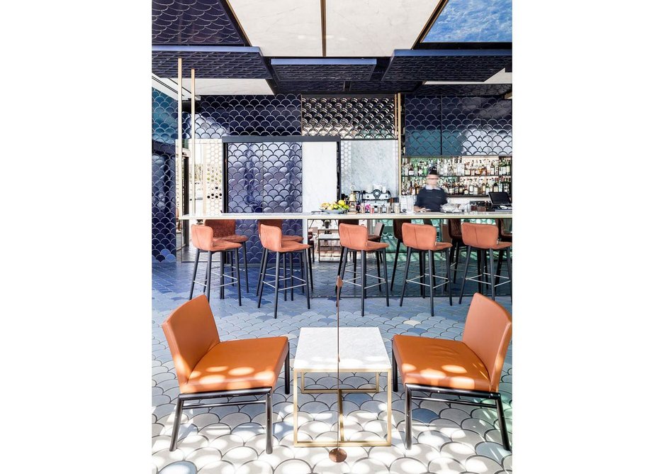 2015 Tile of Spain Awards  –  Interior Design winner: Blue Wave Cocktail Bar by El Equipo Creativo
