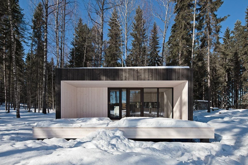 Sauna block, Four Cornered Villa, Finland.