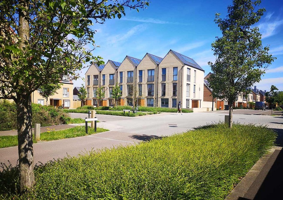 A completed development on the Trumpington Meadows masterplan