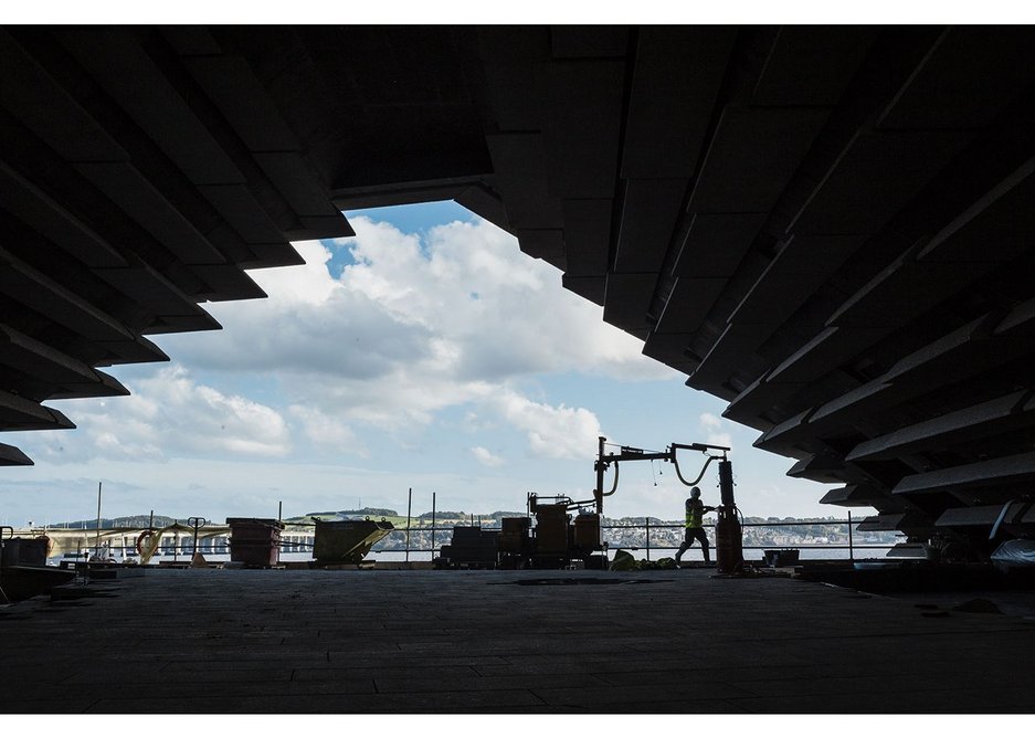 That arch under construction.