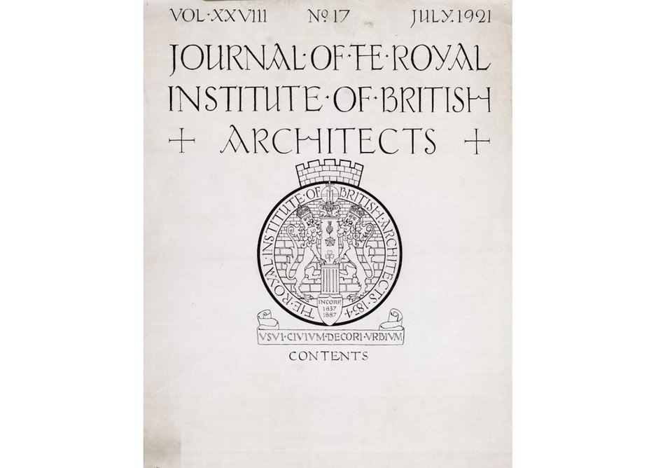 1921 cover designed by CFA Voysey.
