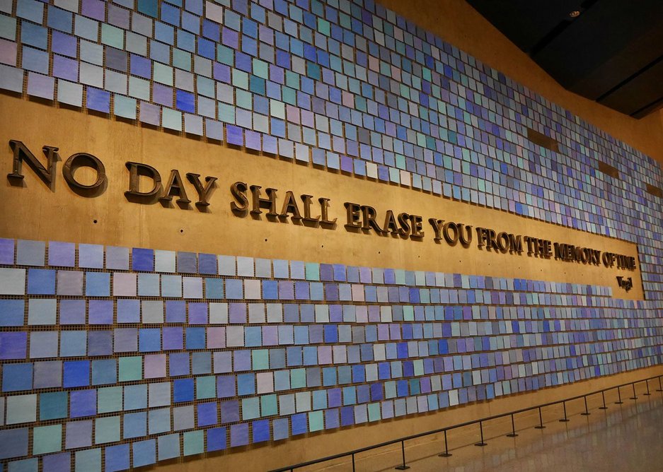 The mausoleum with its troubling Virgil quote.