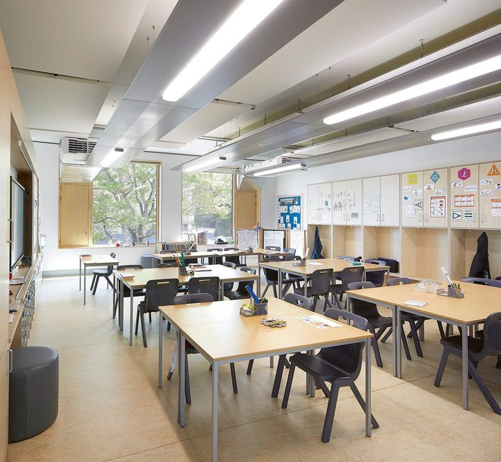 Typical first-floor classroom for older pupils.