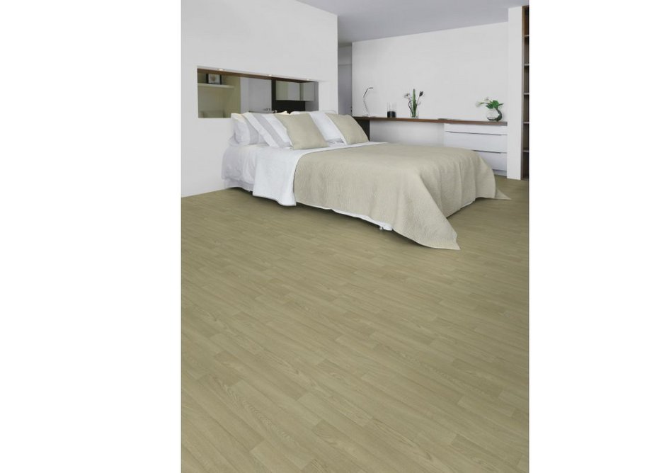 Gerflor's Taralay Initial Compact vinyl flooring in Esterel Blond.