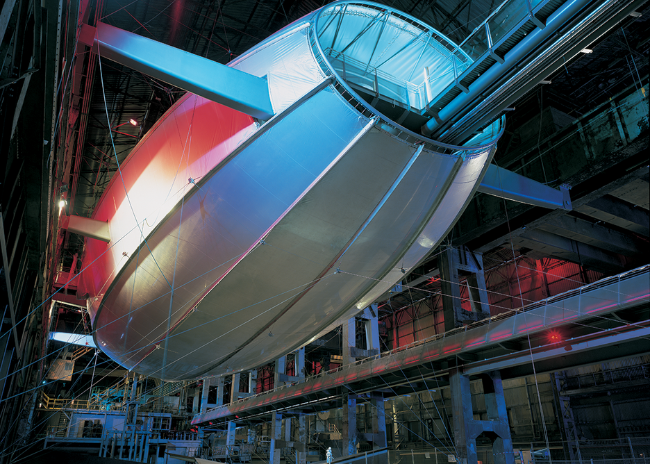 Magna Centre, a transformation of a redundant steelworks in Rotherham into a science adventure centre. The project won the 2001 RIBA Stirling Prize.  Photo: © Ben Luxmoore