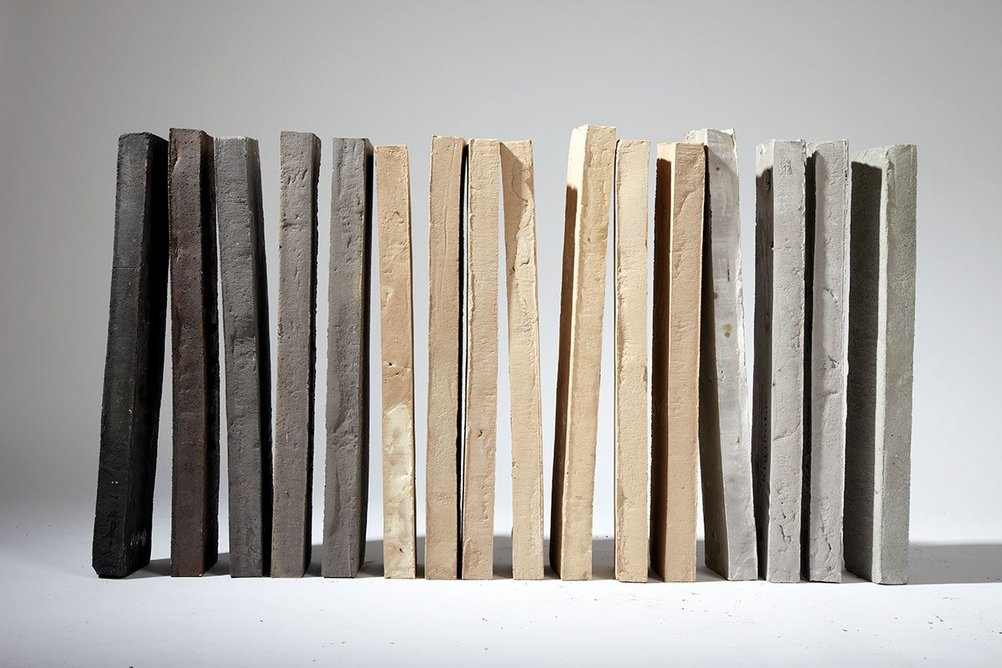 Brick samples made by Petersen Tegl.
