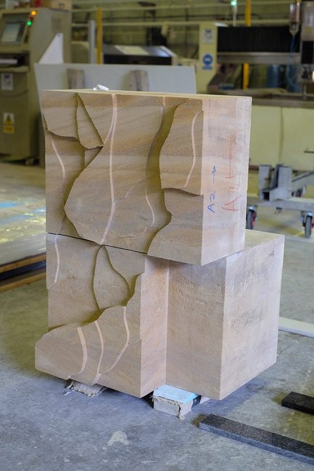 Sample blocks in Clipsham Stone produced during Susanna Heron’s four-year collaboration with Wright & Wright Architects on an artwork for a library and study centre at St John’s College, Oxford.