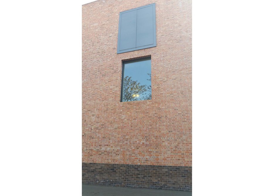 Gable and window with secondary glazing.