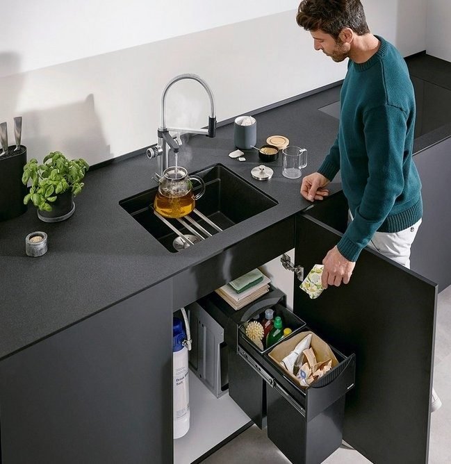 The Blanco Choice drinks system with integrated storage below.