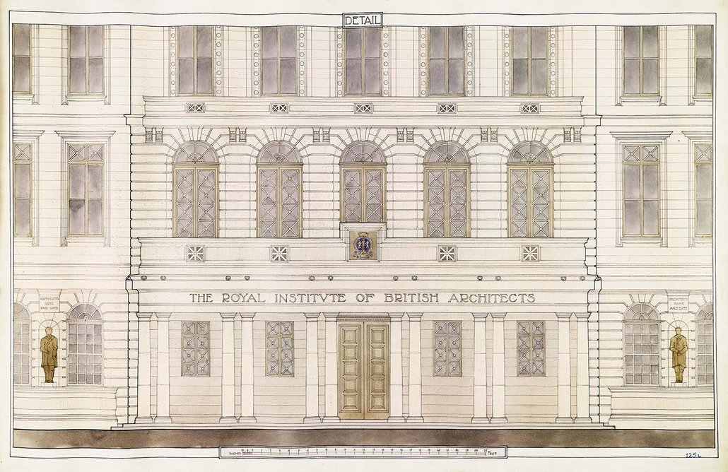 Entry from Reginald Wynn Owen for 66 Portland Place competition.