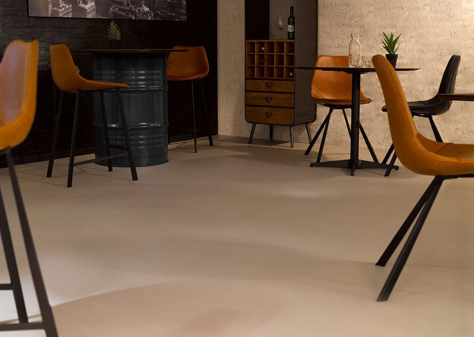 Arturo self-smoothing Concreta cementitious flooring has a natural look. It is dust free and easy to clean.