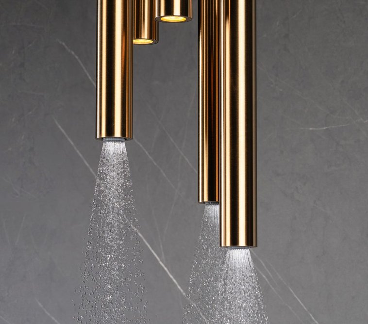 Complete immersion in comfort and self-care: Graff Riva collection Chandelier shower.