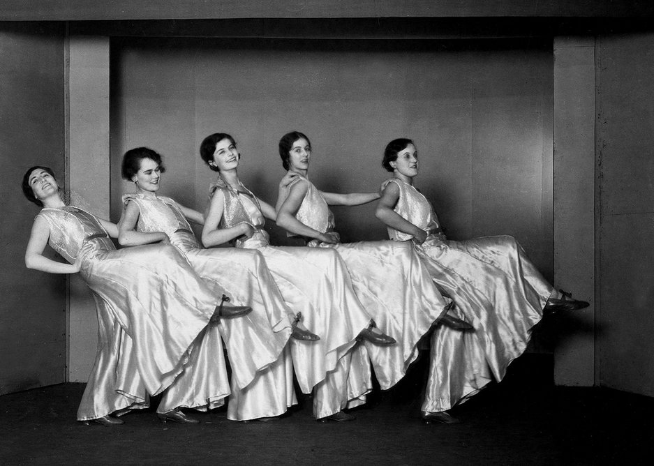 By 1930 they were having fun. Here's Mary Crowley, Carmen Dillon, Peggy Gick, Jill Muncaster and Betty Ellis in the AA panto.