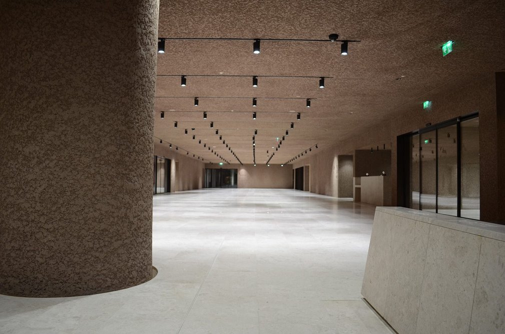 Interior of the Welcome Centre.