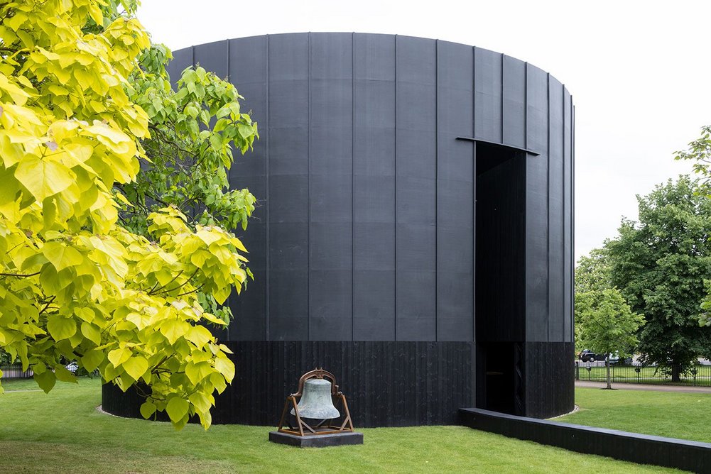 Black Chapel, Theaster Gates’ Serpentine Pavilion 2022. © Theaster Gates Studio.