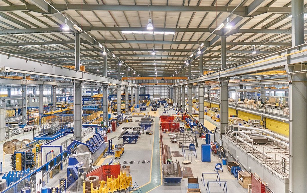 Laing O’Rourke’s offsite manufacturing facilities at Explore Industrial Park, near Worksop in Nottinghamshire.