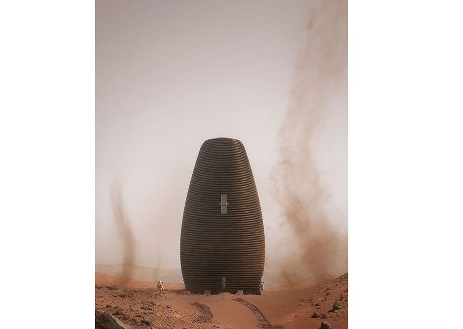 Dust devils are common on Mars. Due to the low atmospheric pressure, however, they are not dangerous to humans or structures.