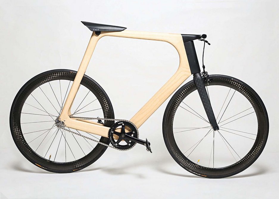 Timber and technology combine in the Arvak bike.