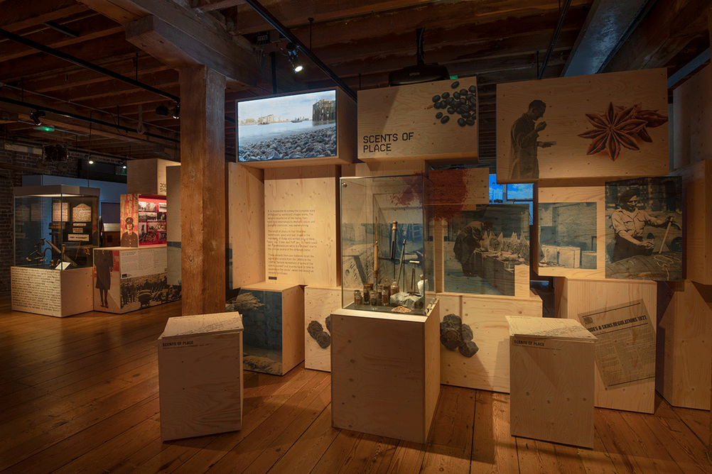 Sampling port smells at London: Port City, until May 8, 2022, Museum of London Docklands