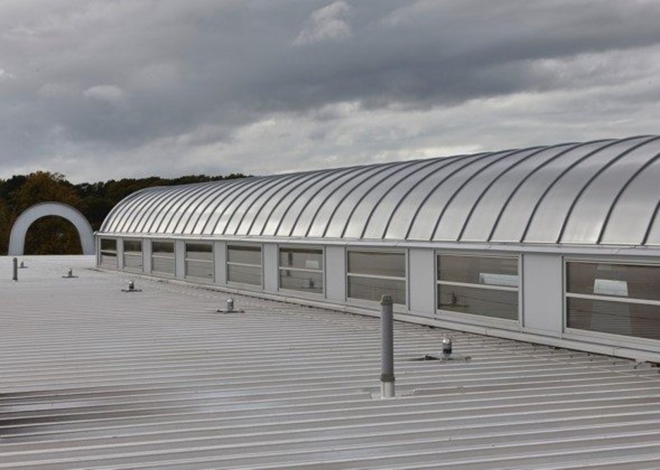 The Velux Commercial polycarbonate rooflight system with aluminium profiles creates made-to-measure daylighting solutions.