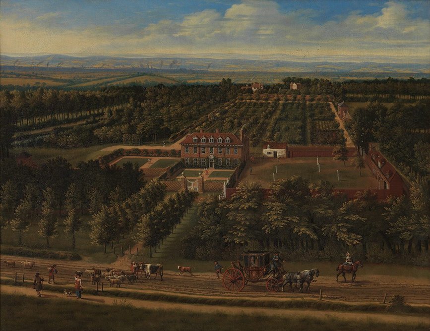 View of a House and its Estate in Belsize, Middlesex, 1696, Jan Siberechts, Tate, Purchased with assistance from the Art Fund and the Friends of the Tate Gallery 1995.