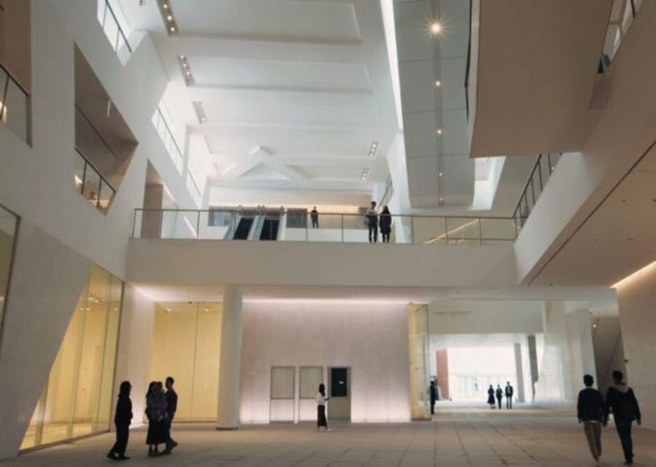 The atrium provides a further civic function.