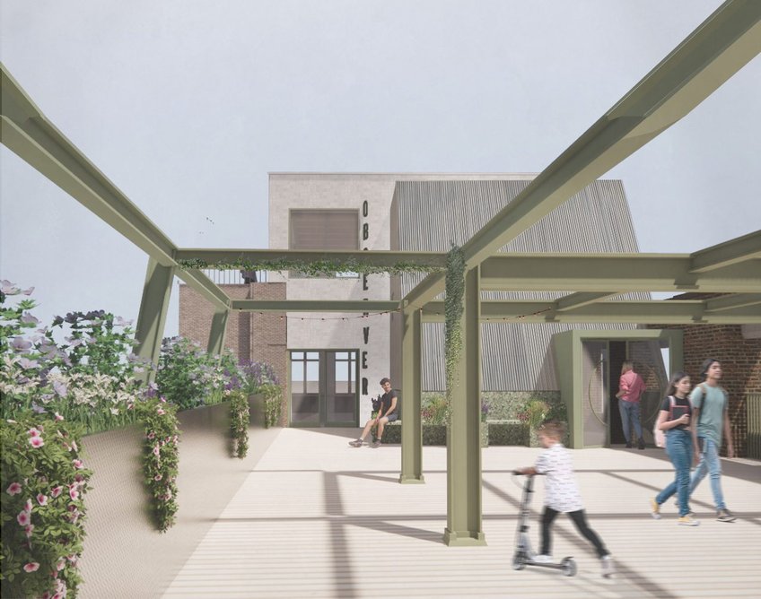 The public rooftop terrace is due to complete in spring 2025.