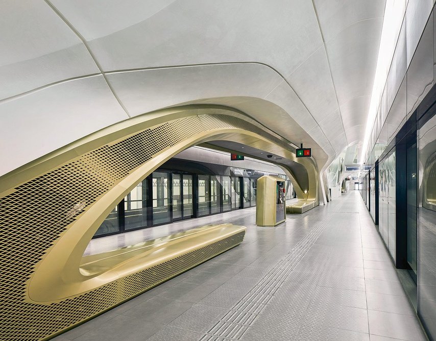 Six platforms  are air-conditioned and screened from trains.