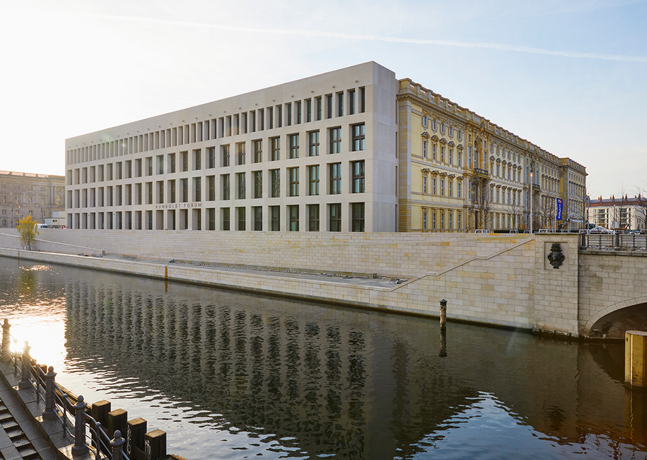 One saving grace is that the Humboldt is slightly set back from the palace's previous position on the river so it's now possible to promenade along it.